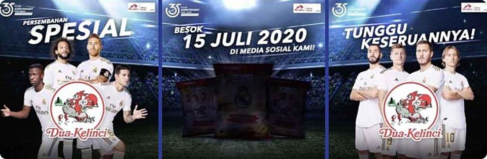 Real Madrid × Dua Kelinci